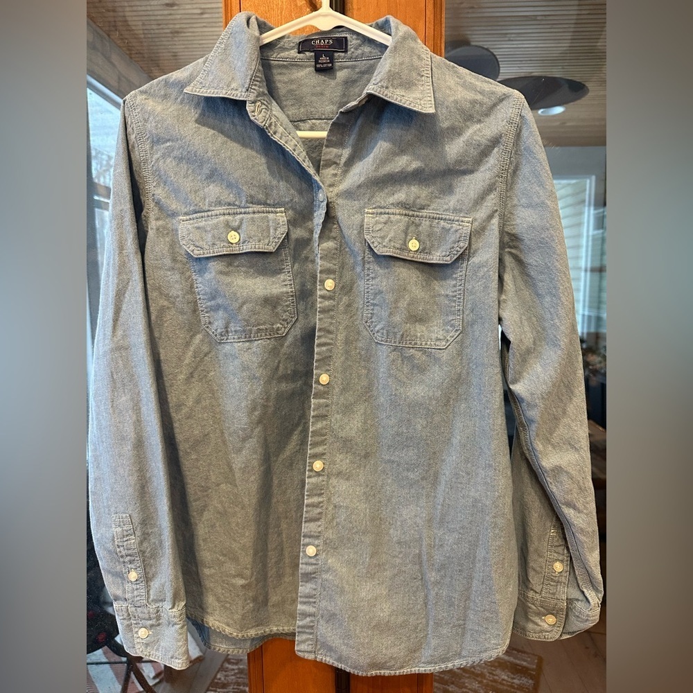 Chaps Denim Casual Shirt Jacket